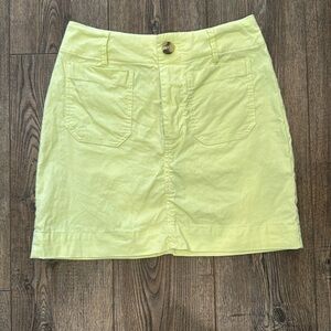 Anthropologie Yellow Skirt